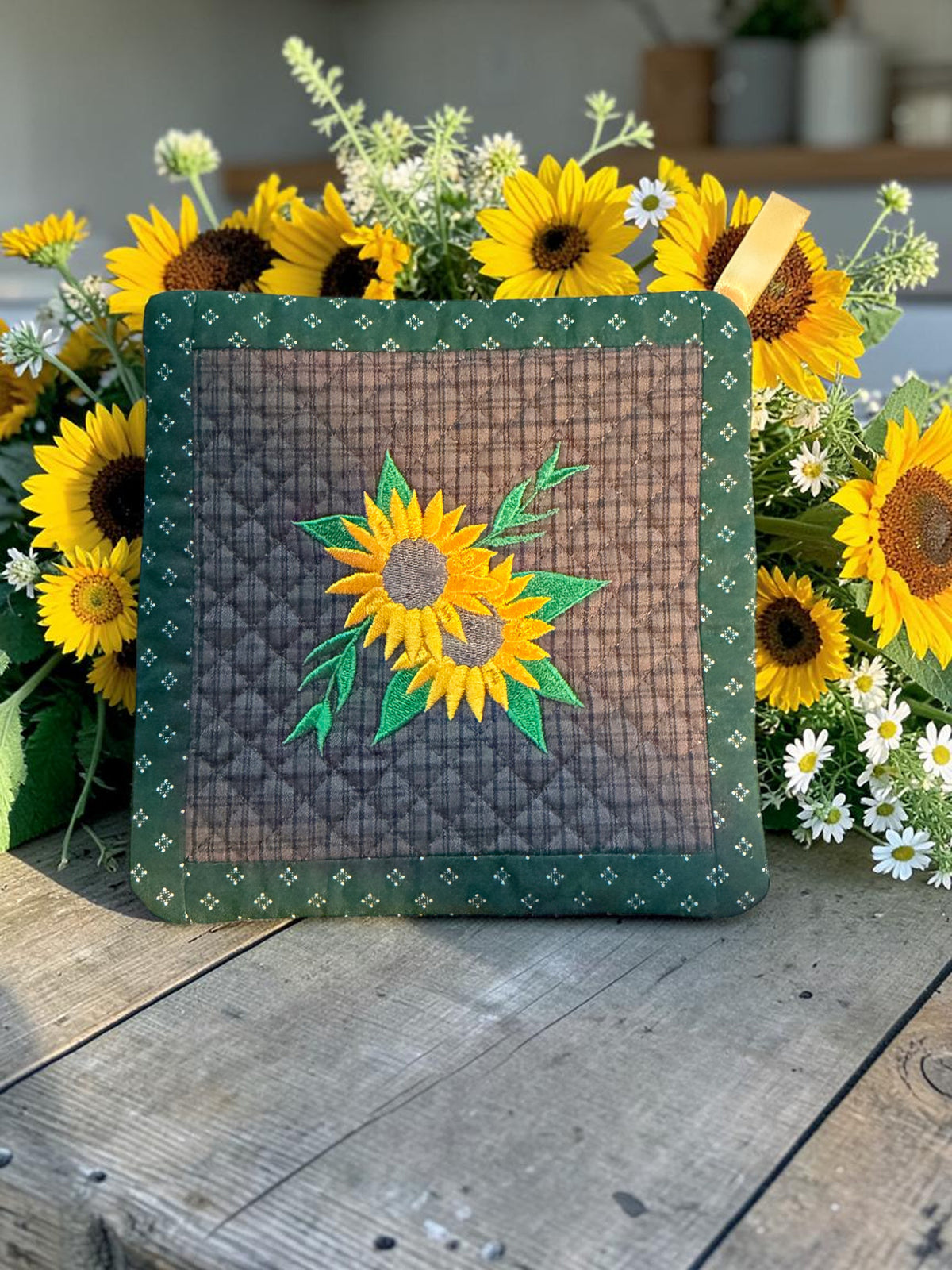 Pot Holder- Sunflowers - Image 1