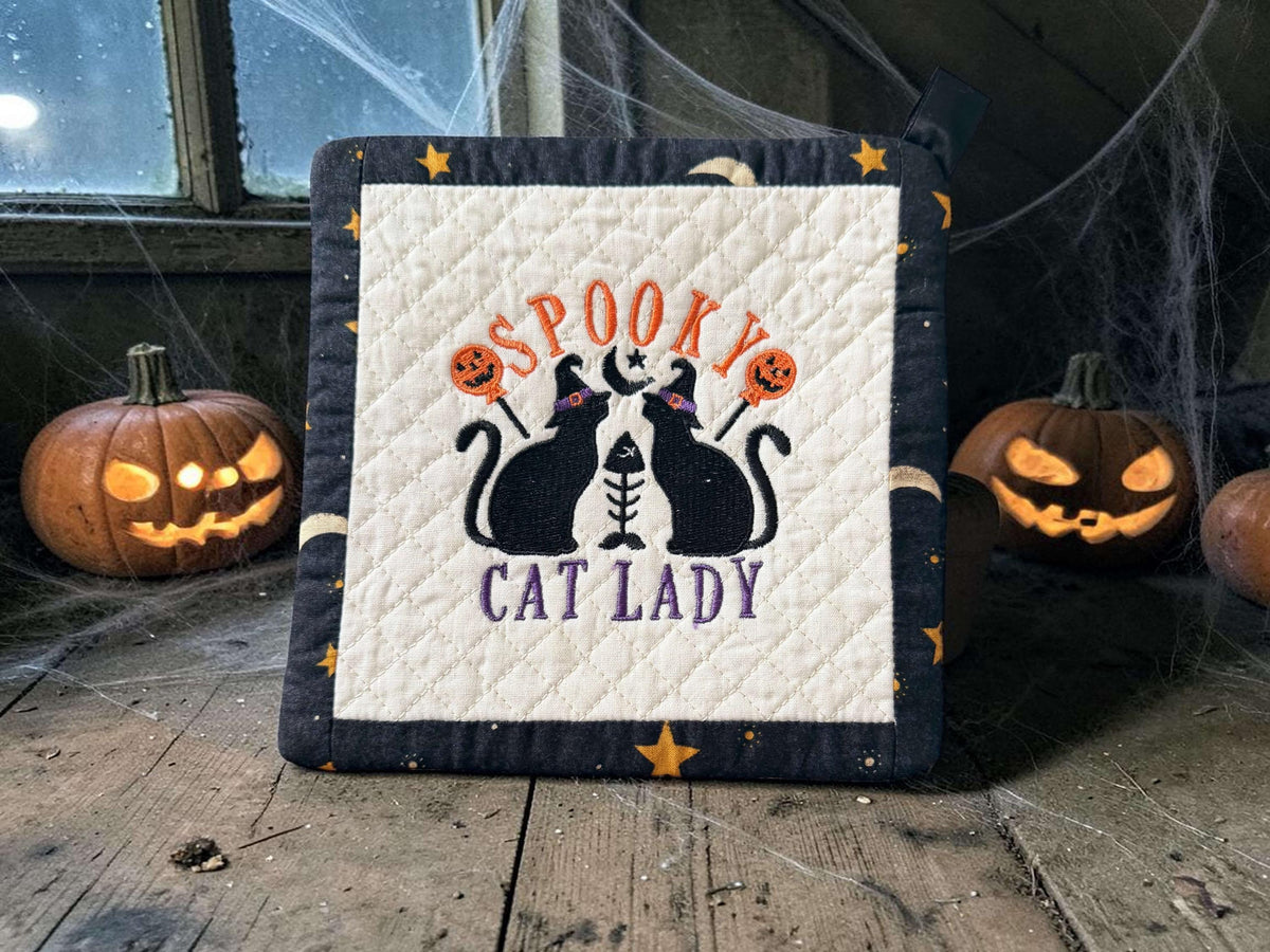 Pot Holder - Halloween Cat Edition