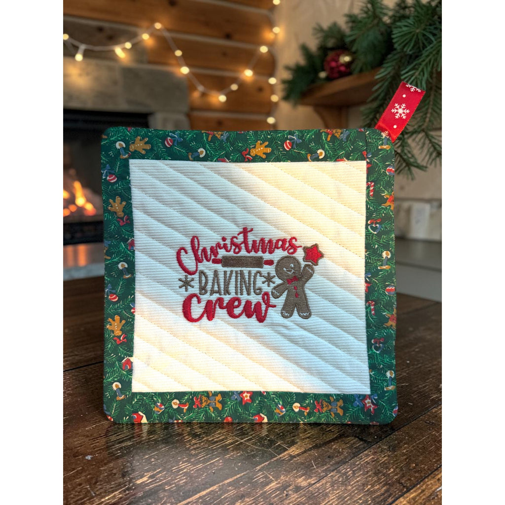 Christmas Baking Crew Pot Holder